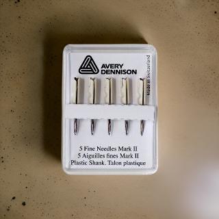 AGUJA DE ACERO DENNISON BASE DE PLAST. 5 PIEZAS I01-02