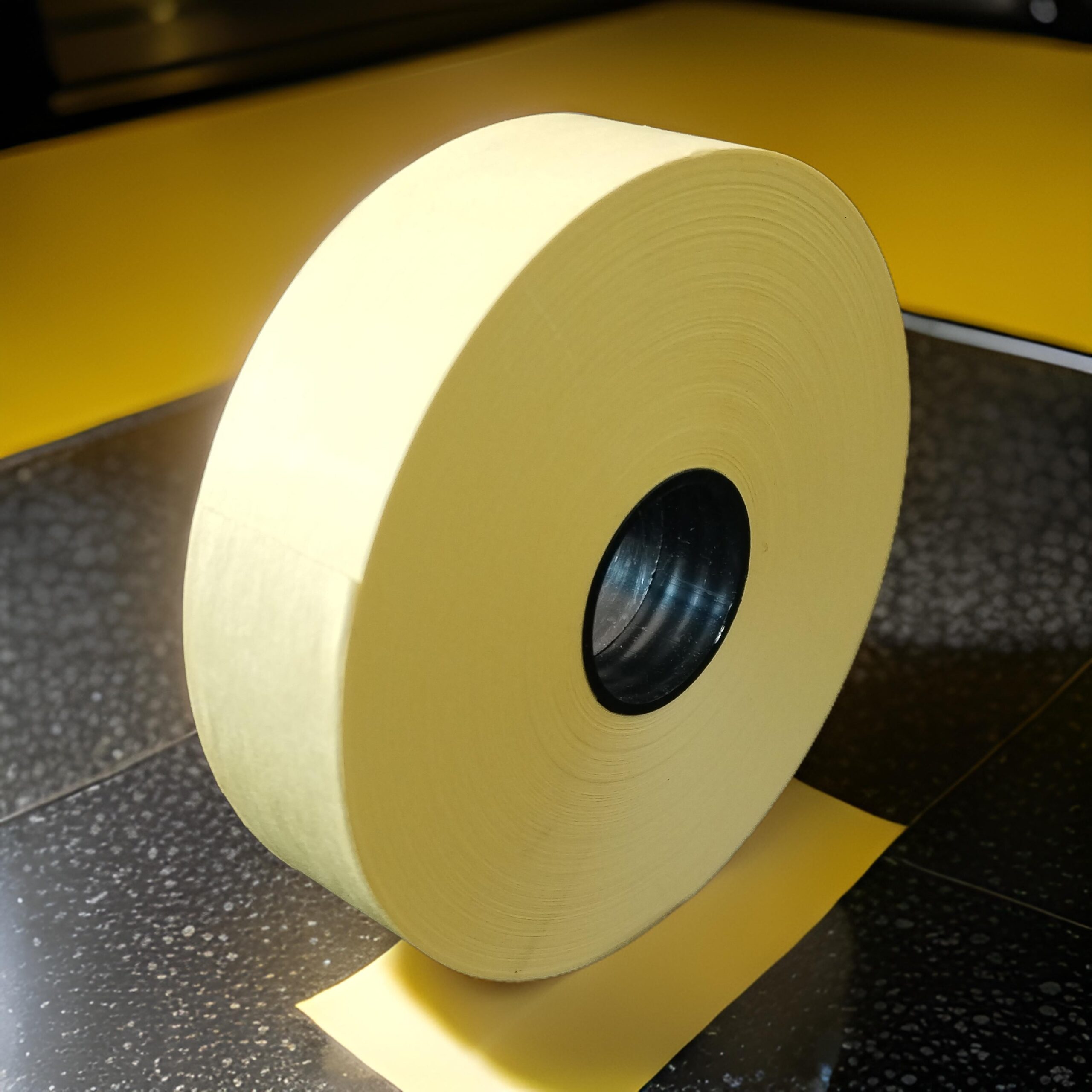 PAPEL PERMA FIBRA ROLLO 1 PULG. AMARILLO I21-07 (2)