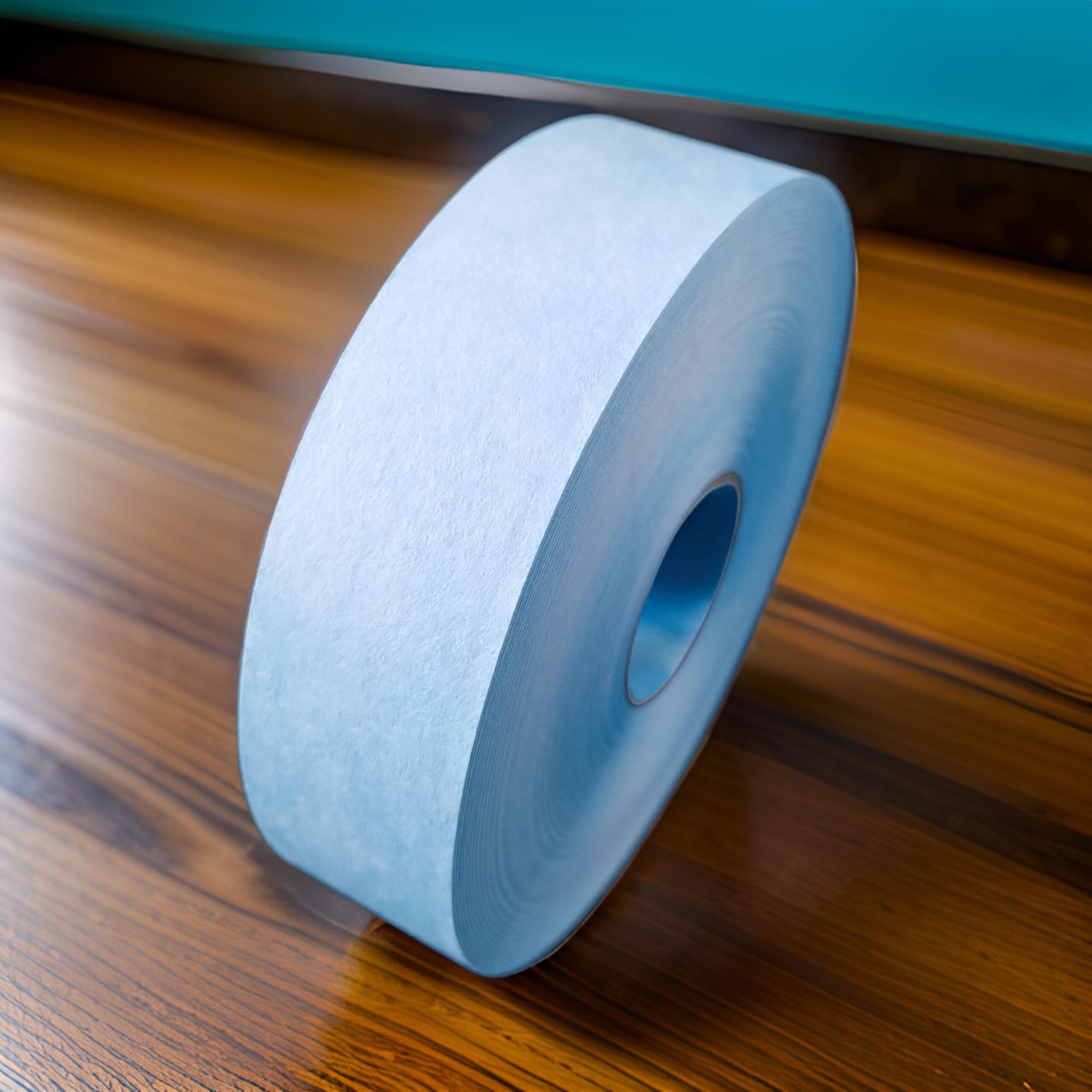 PAPEL PERMA FIBRA ROLLO 1 PULG. AZUL CIELO I21-06 (2)