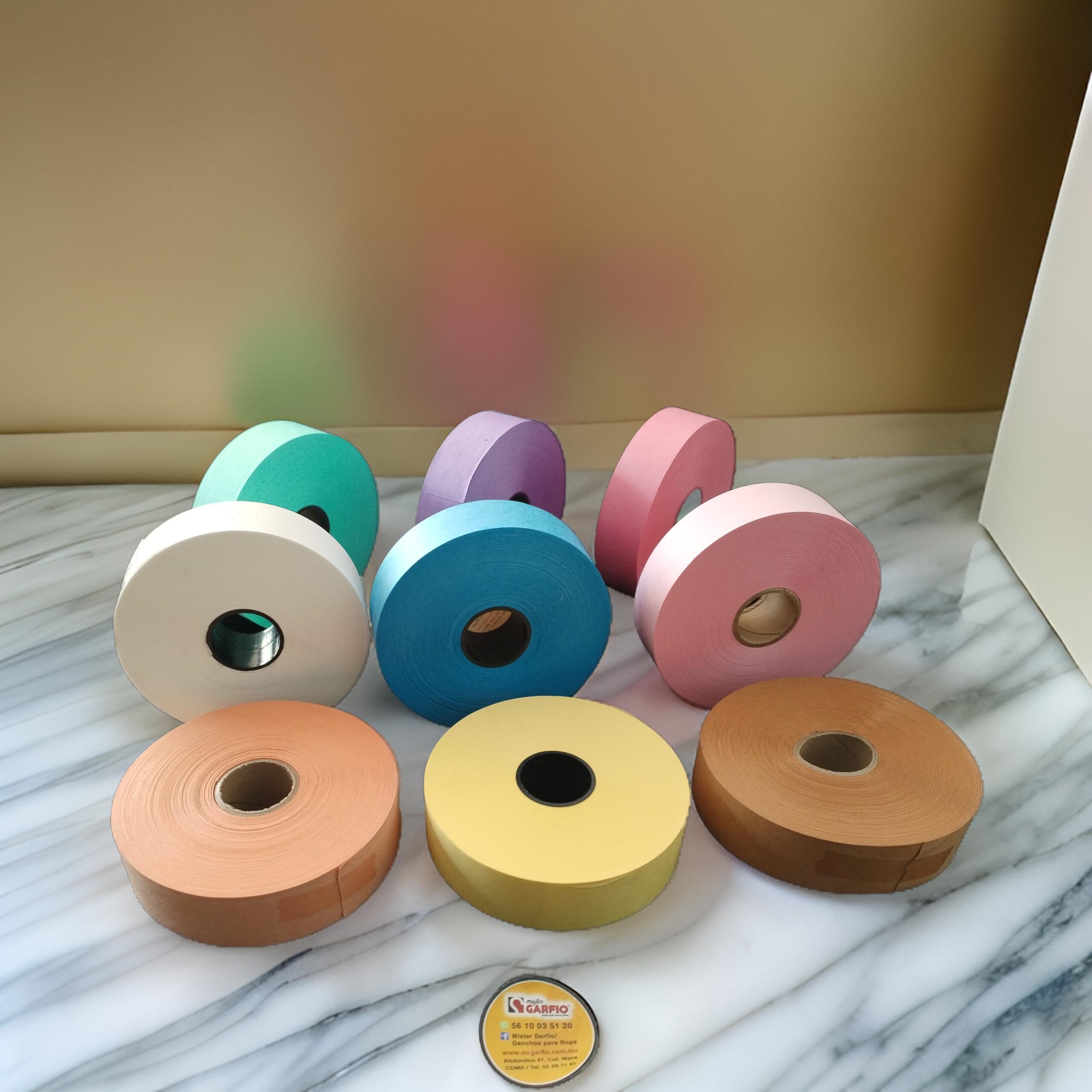 PERMA FIBRA ROLLOS DE 1 PULG. VARIOS COLORES (4)